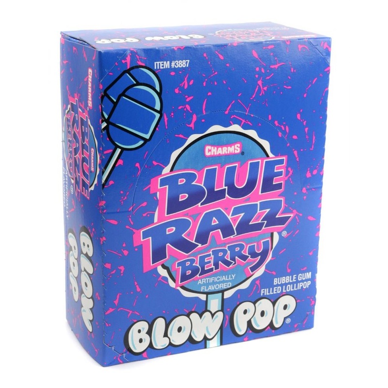 BLOW POPS BLUE RAZZ BERRY