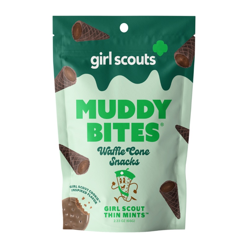 Muddy Bites Thin Mints Waffle Cone Snacks – 2.33oz