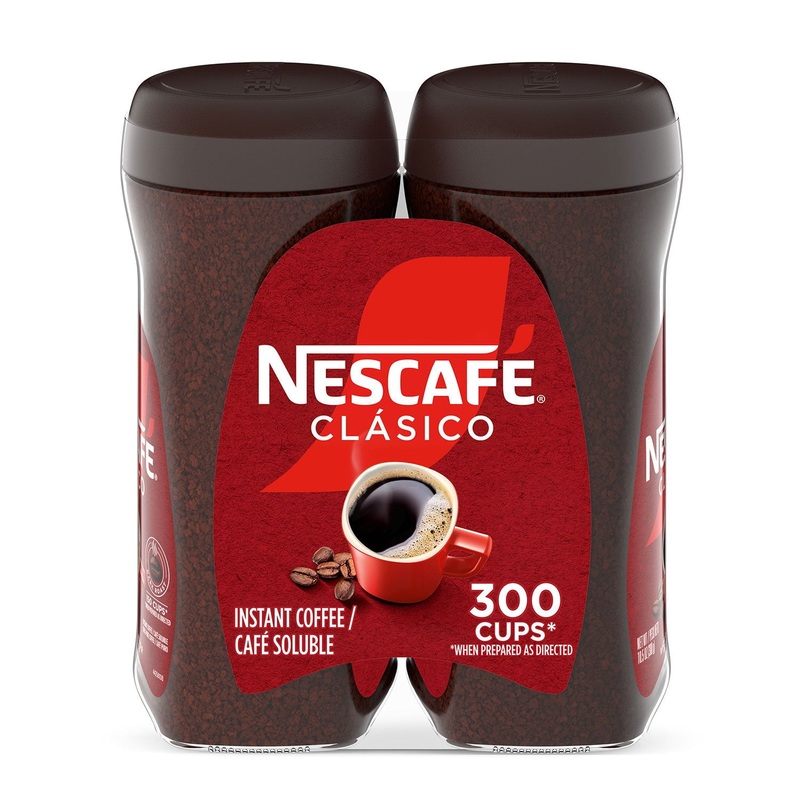Nescaf Clasico Dark Roast Instant Coffee, 21 oz.