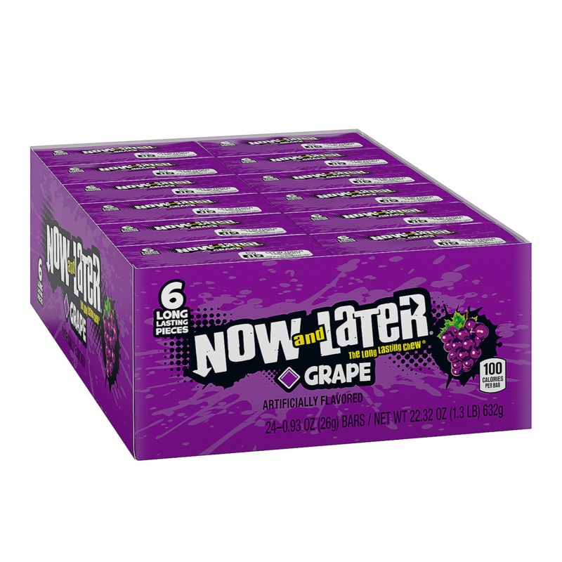 Now and Later Grape Candy