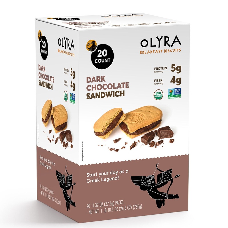 OLYRA Organic Breakfast Biscuits, Dark Chocolate Crme, 20 ct.