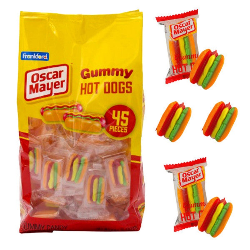 Oscar Mayer Gummy Hot Dogs 45 Count