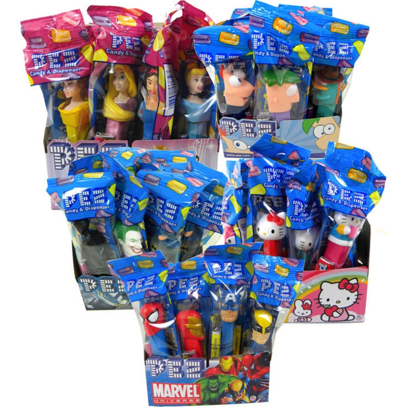 PEZ  With Dispenser 12 Count -Choose Your Favorite