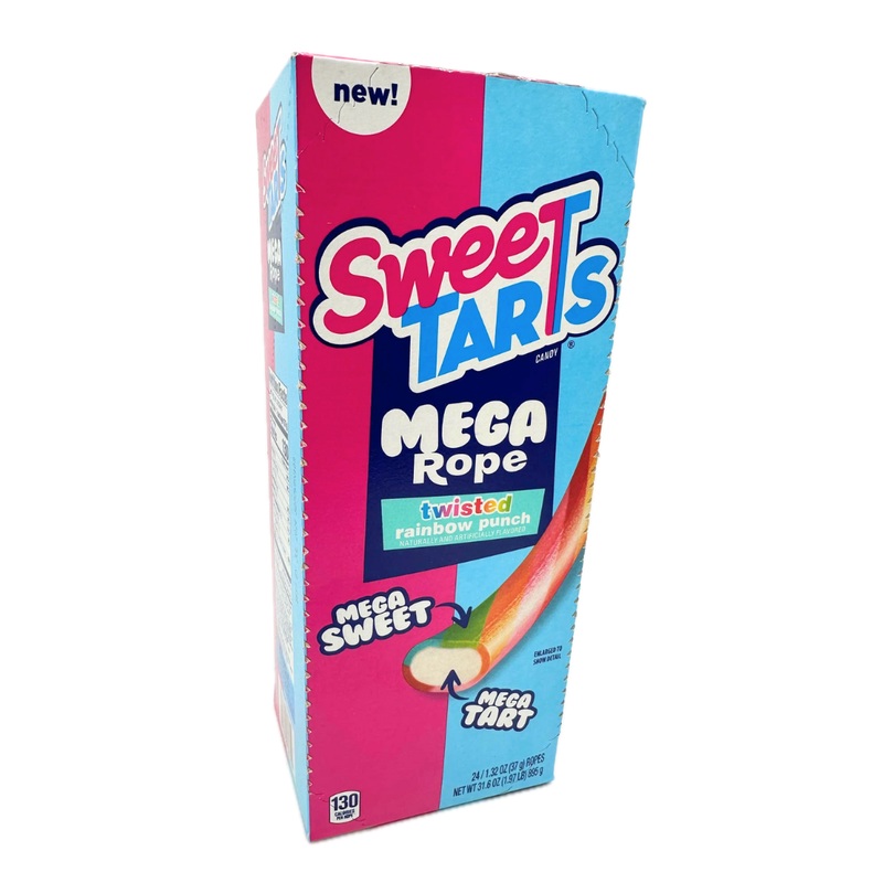 SweeTarts Mega Rope Twisted Rainbow Punch – 1.32oz / 24ct