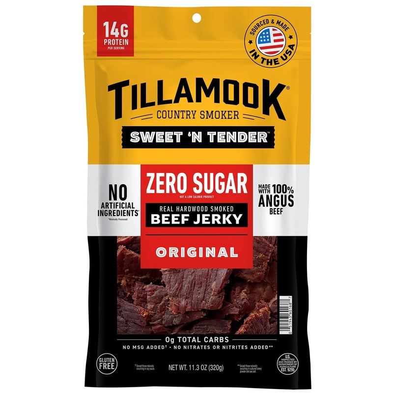 Tillamook Country Smoker Sweet ‘N Tender Zero Sugar Beef Jerky, 11.3 oz.