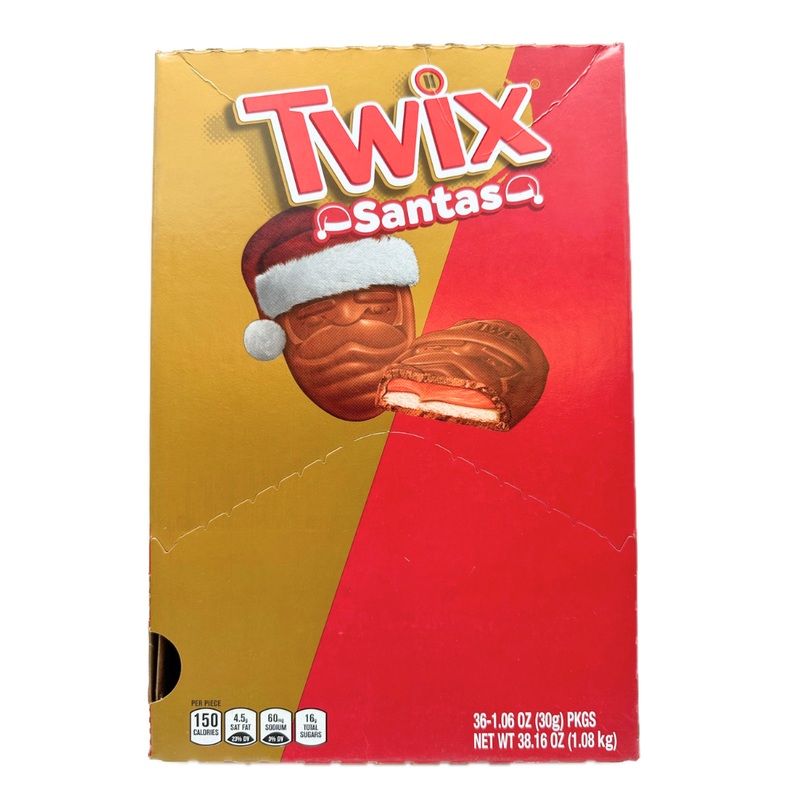 Twix Caramel Santas – 1.06oz / 36ct