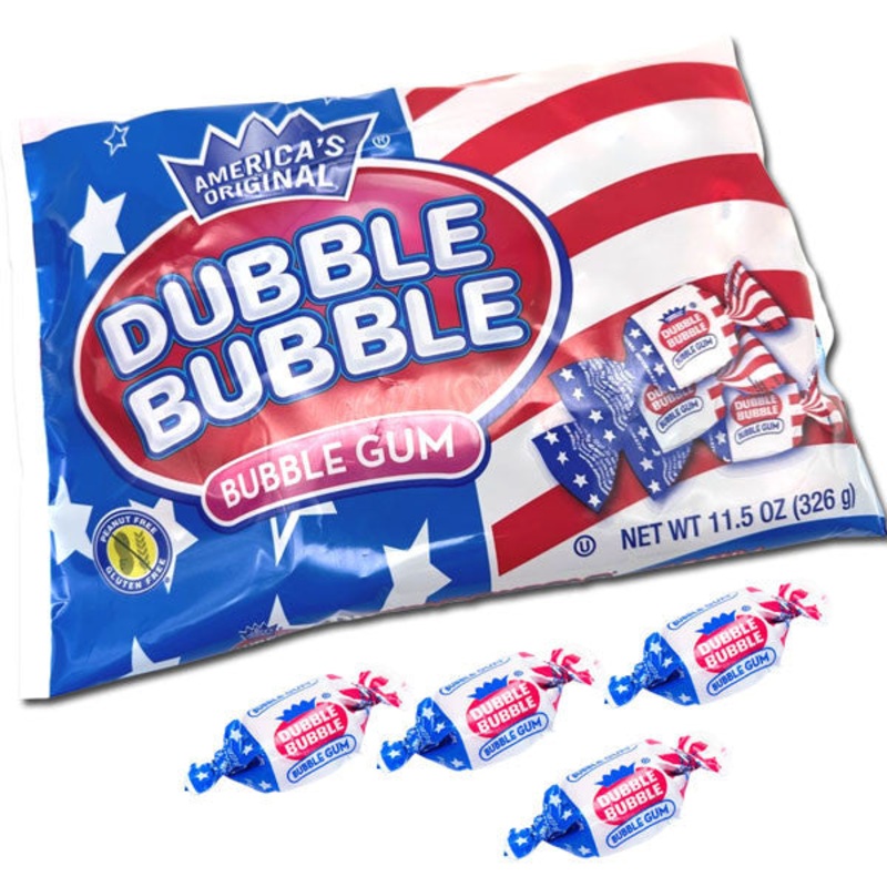 Dubble Bubble Flag Twists Bubble Gum – 11.5oz