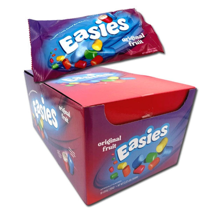 Easies Fruit Flavored Candy Coated Marshmallows – 2oz / 18ct