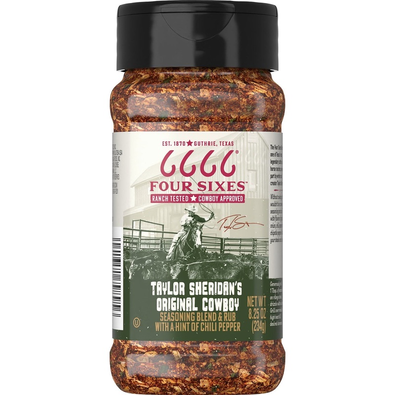 Four Sixes Taylor Sheridan’s Original Cowboy Seasoning Blend & Rub, 8.25 oz.