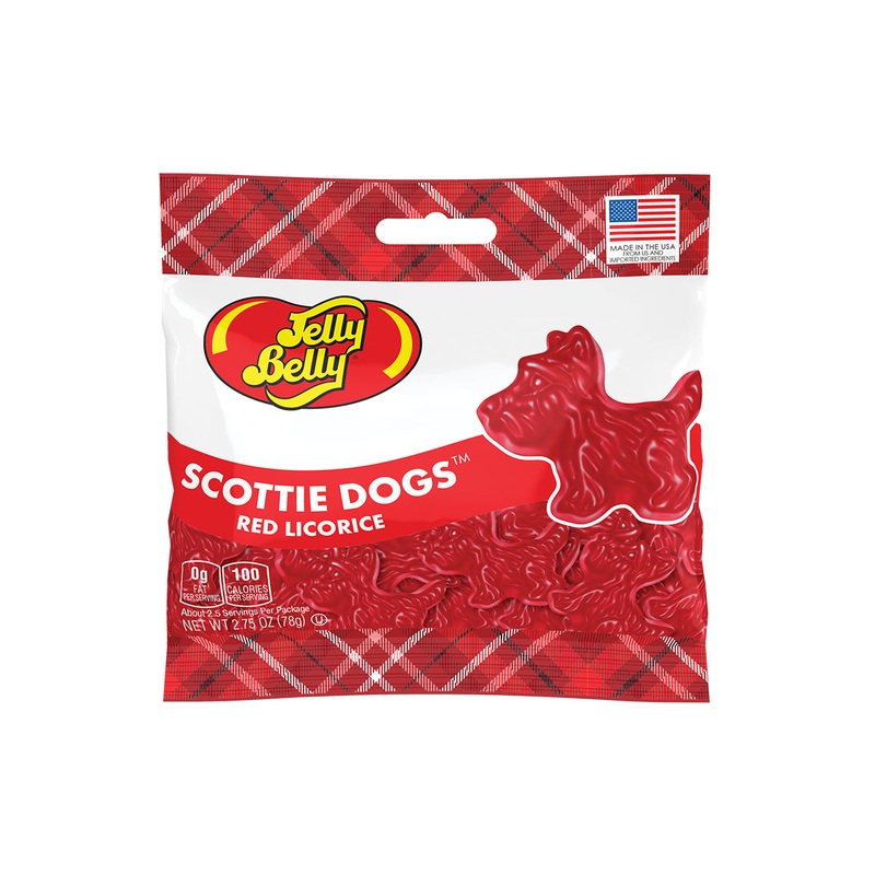 Jelly Belly Red Licorice Scottie Dogs – 2.75-oz. Bag