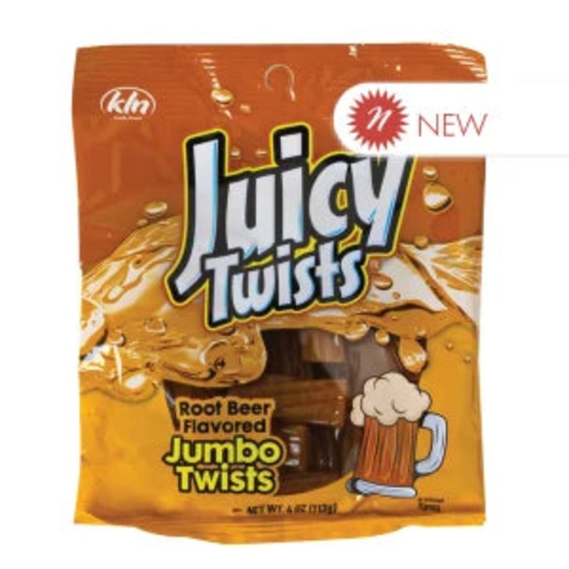 Juicy Twists Root Beer Jumbo Twists Peg Bag