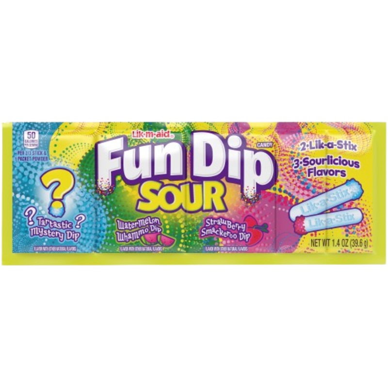 Lik-m-aid Sour Fun Dip – 1.4-oz. Packet