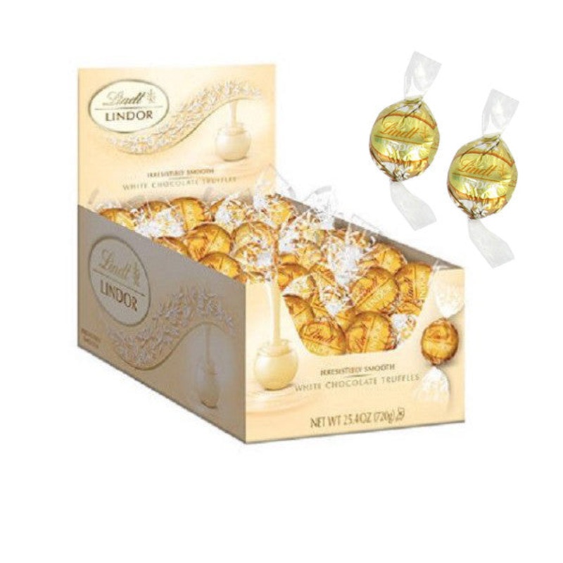 Lindt Lindor White Chocolate Truffles – 60ct