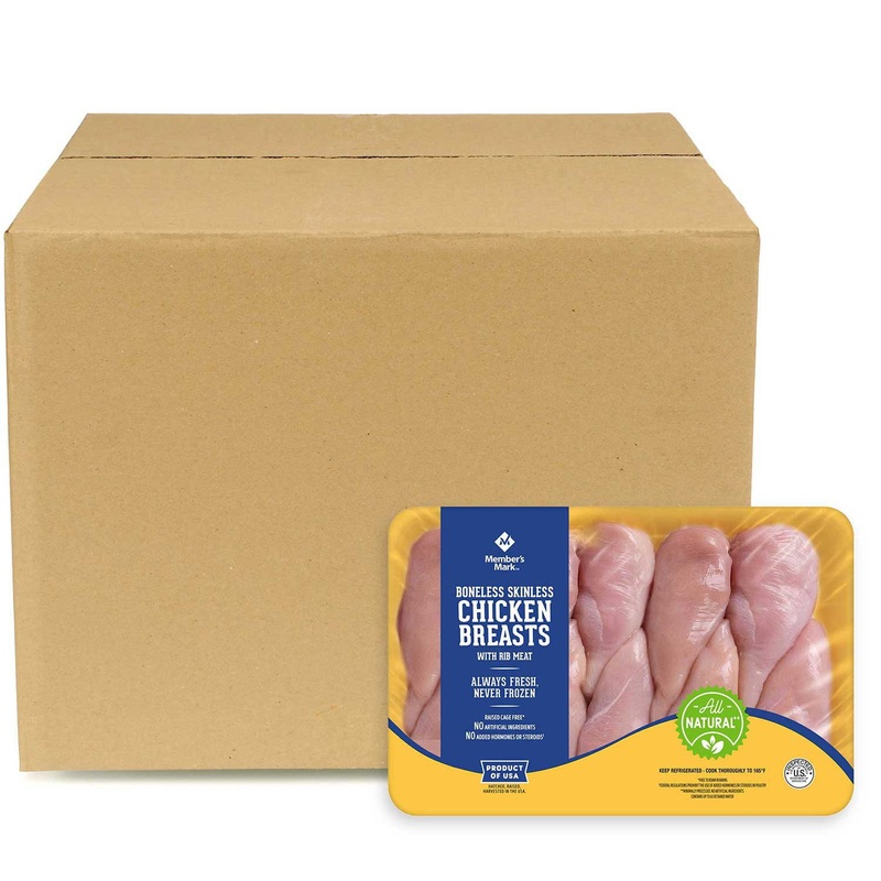 Member’s Mark Boneless Skinless Chicken Breast, Case, priced per pound
