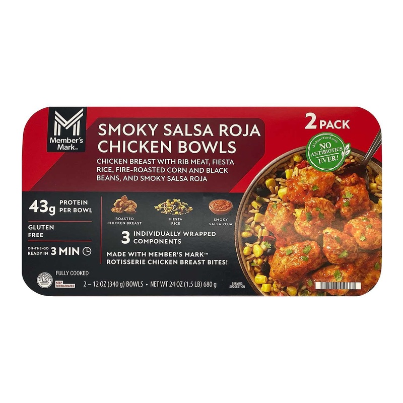 Member’s Mark Smoky Salsa Roja Chicken Bowl, 12 oz. Each, 2 pk.
