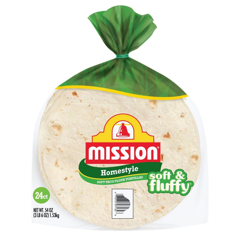 Mission Homestyle 8″ Soft Taco Flour Tortillas, 24 ct.