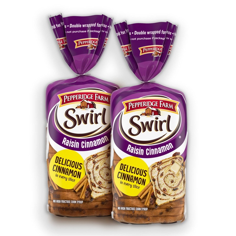 Pepperidge Farm Swirl Raisin Cinnamon Bread 16 oz., 2 pk.