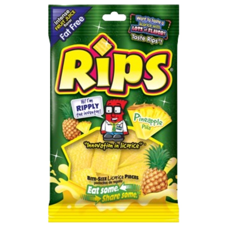 Rips Bite-Size Pineapple Pieces 4 oz. Bag