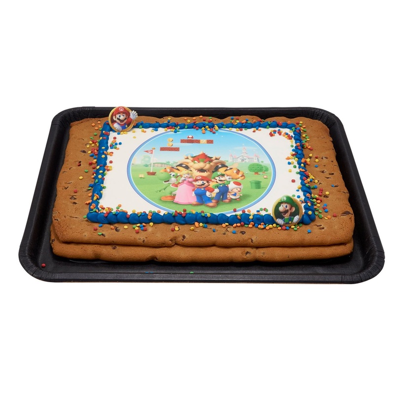 Super Mario Half Sheet Cookie Cake