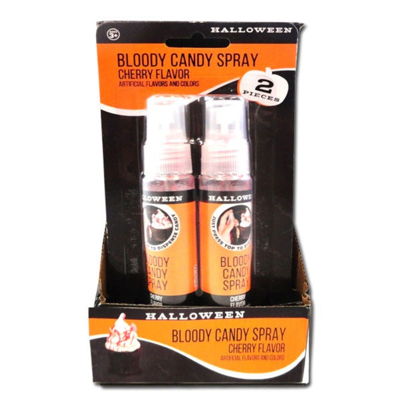 Bloody Spray Candy Halloween 2pk 6 Count Box