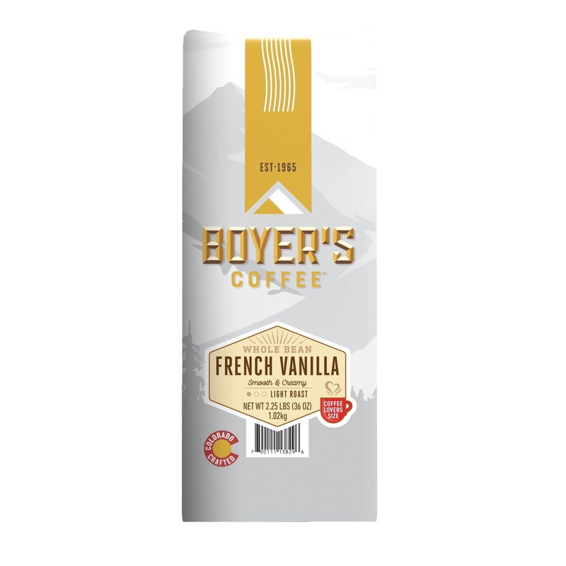 Boyer’s Coffee Whole Bean French Vanilla, 36 oz.