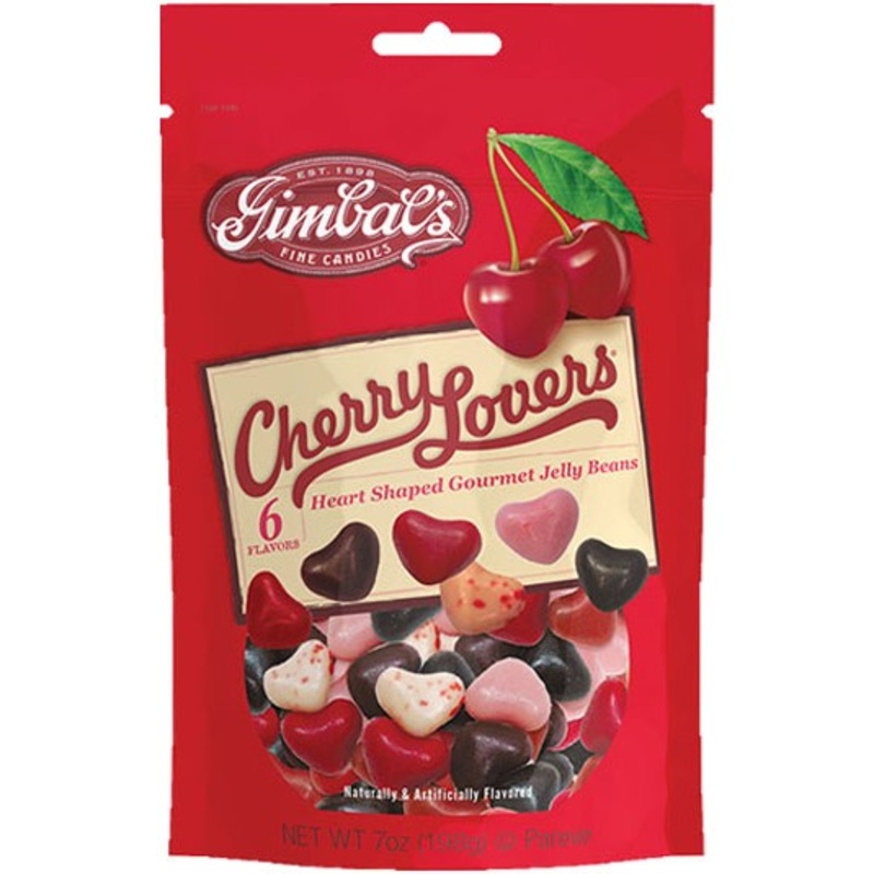 Gimbal’s Cherry Lovers Jelly Beans – 7-oz. Pouch