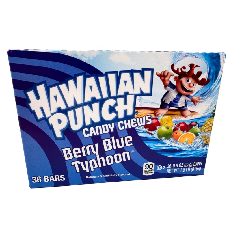 Hawaiian Punch Berry Blue Typhoon Candy Chews – 0.8oz / 36ct