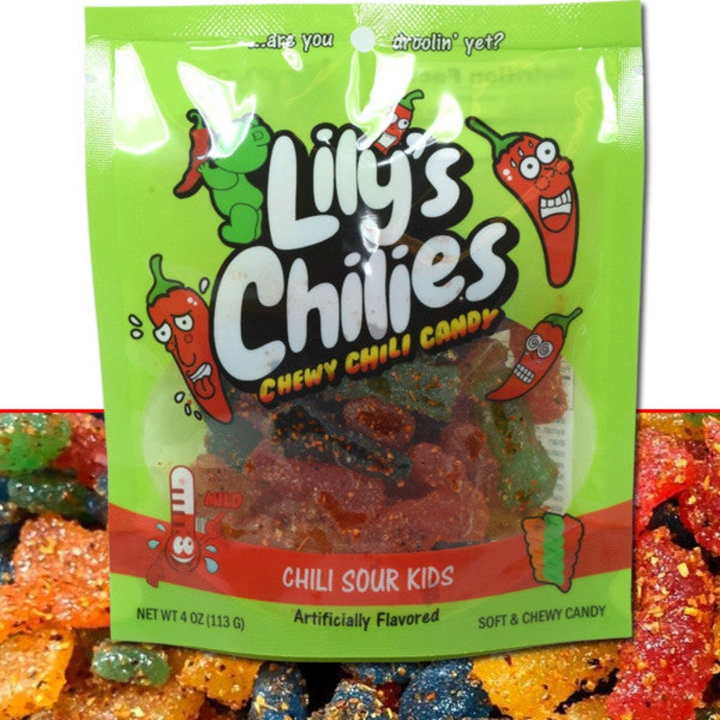 Lily’s Chilies Sour Kids Candies 4oz Bag