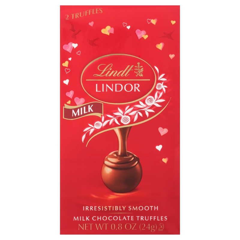 Lindt Lindor Milk Chocolate Truffles Mini Valentine Gift Bag .8 oz.