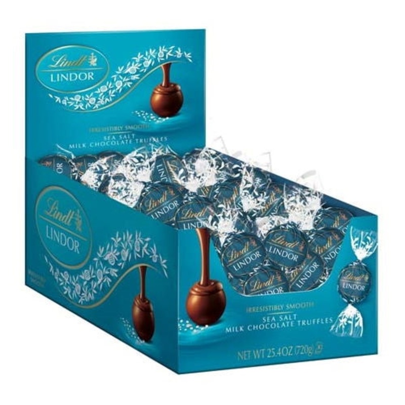Lindt Lindor Truffles Sea Salt Milk Chocolate – 60/box