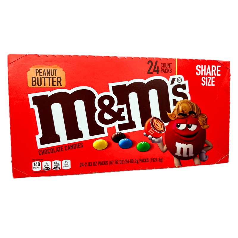 M&M’s Peanut Butter Share Size – 2.83oz / 24ct