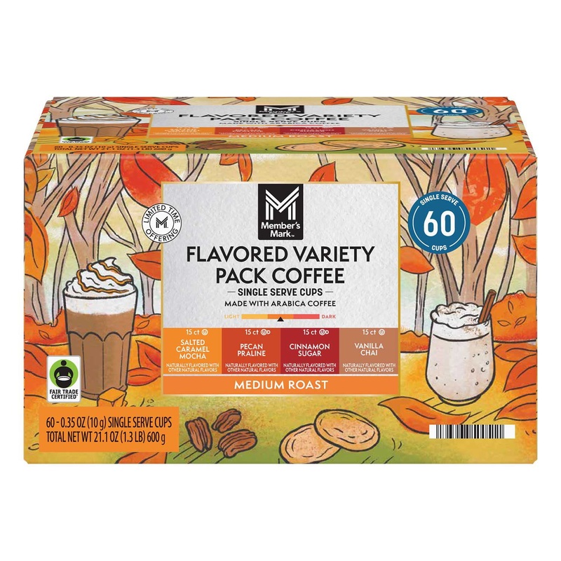 Member’s Mark Flavored Coffee Pods, Variety Pack, 60 ct.