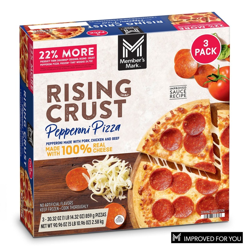 Member’s Mark Rising Crust Pepperoni Pizza, Frozen, 3 pk.