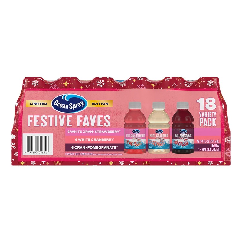 Ocean Spray Juice Drink Winter Variety Pack, 10 fl. oz., 18 pk.
