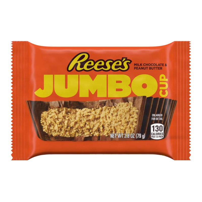 Reese’s Jumbo Peanut Butter Cups – 2.8oz / 24ct