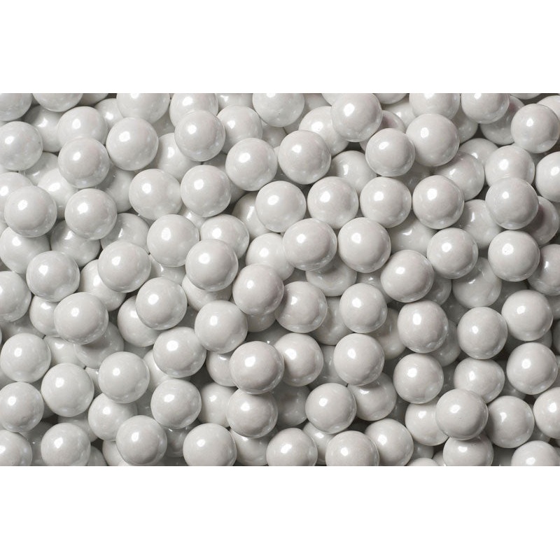 Shimmer White Mini Chocolate Balls 2lb Sixlets