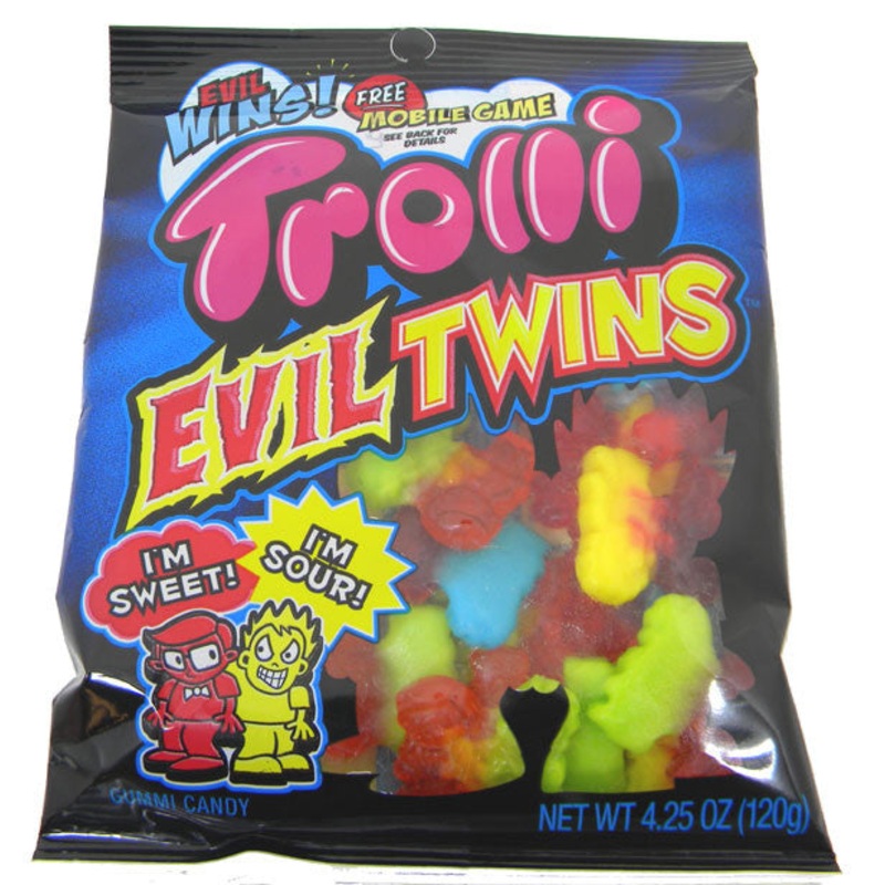 Trolli Evil Twins Gummy Candies 4.25oz Bag