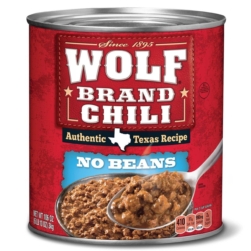 Wolf Brand “No Bean” Chili 106 oz.