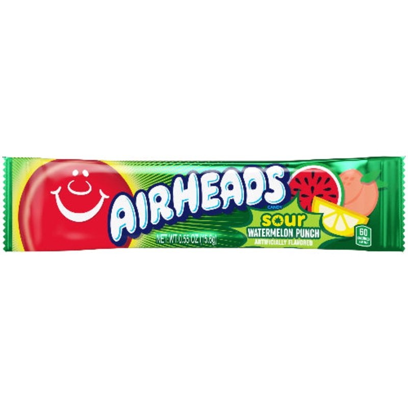 Airheads Sour Watermelon Punch 0.55 oz. Bar