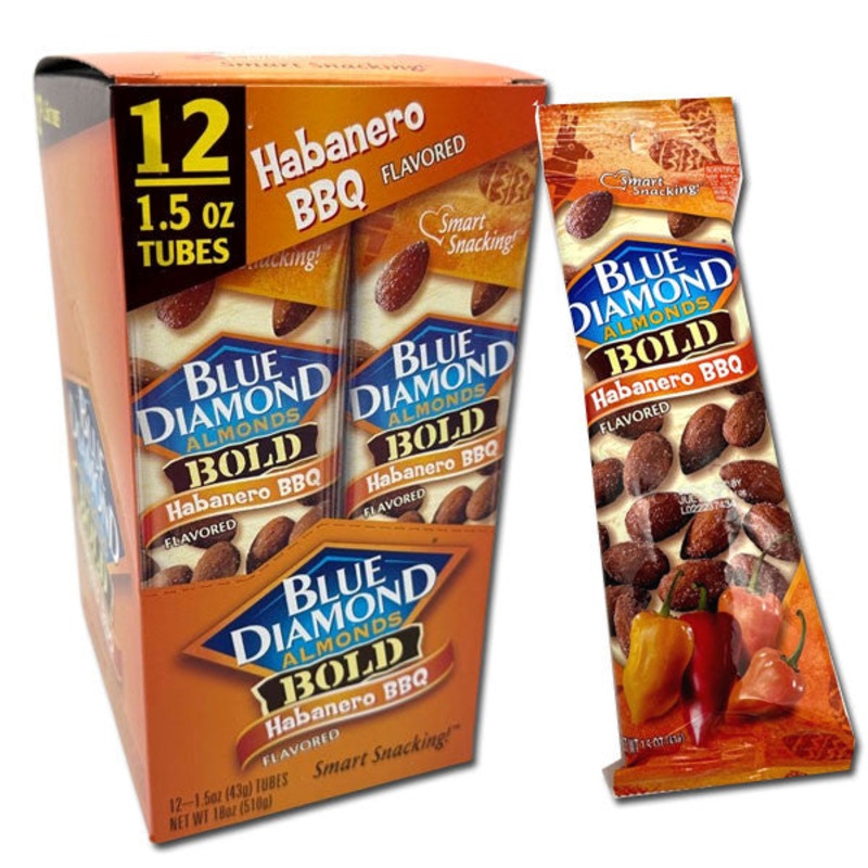 Blue Diamond Almonds Bold Habanero BBQ – 1.5oz / 12ct