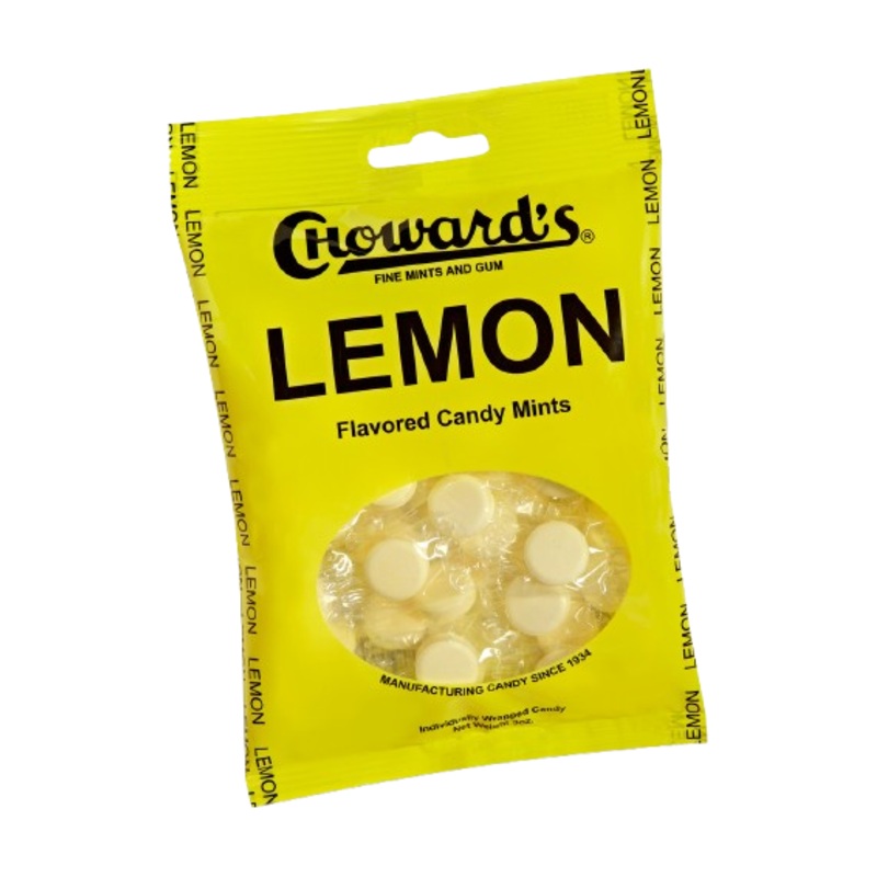 C Howard’s Lemon Wrapped Candy Mints 3 oz. Bag