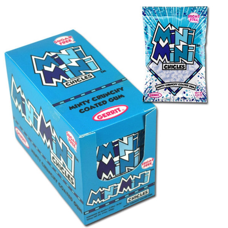 Chicles Mini Mini Sugar Free Gum Mint 20 Count (Chiclets Mini Mint)