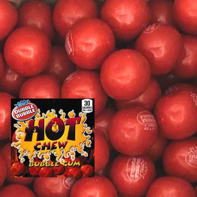 Dubble Bubble Hot Cinnamon Gumballs 850 Count Bulk