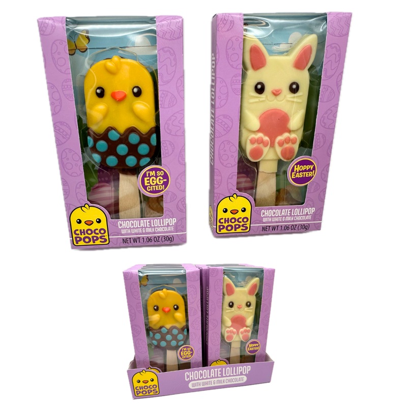 Easter Choco Pops Chocolate Lollipops – 1.06oz / 8ct