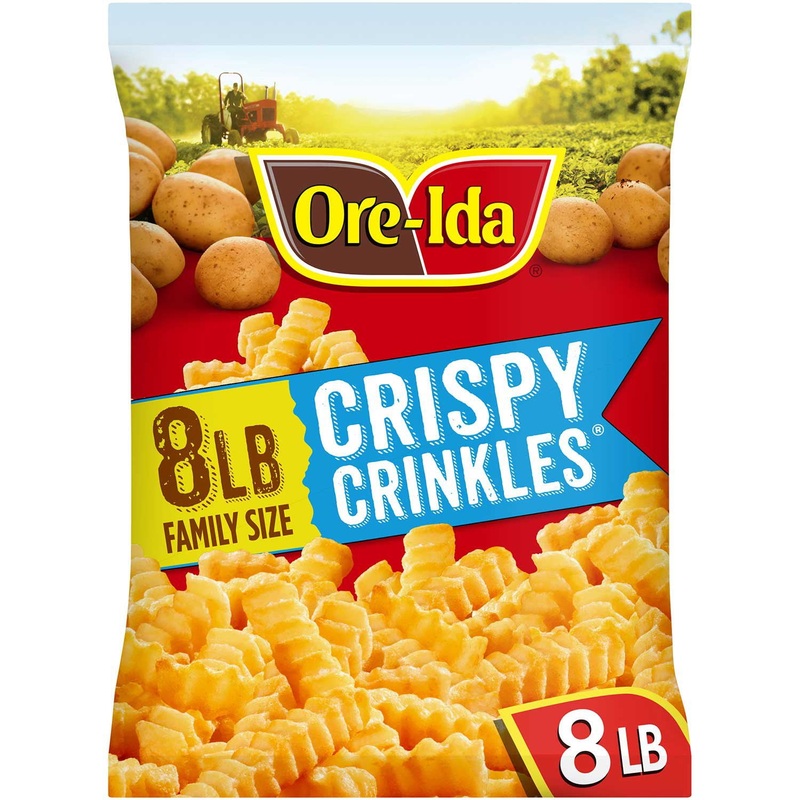 Ore-Ida Crispy Crinkles French Fries, Frozen 8 lbs.