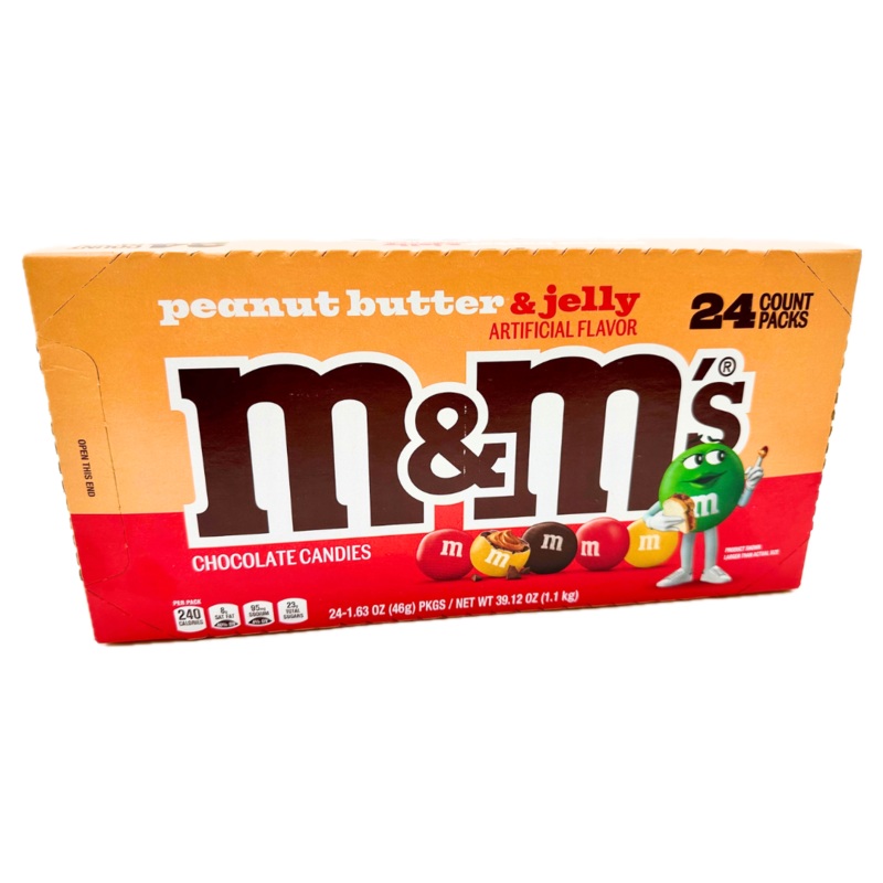 Peanut Butter & Jelly M&M’s – 1.63oz / 24ct