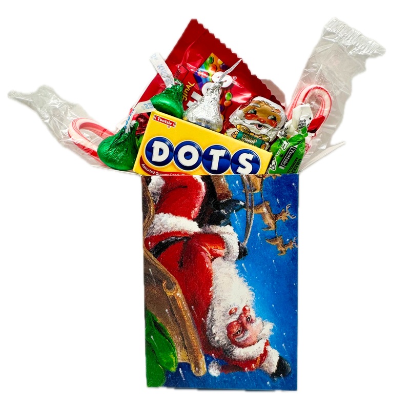 Personal Size Christmas Candy Treat Box for Kids – Santa