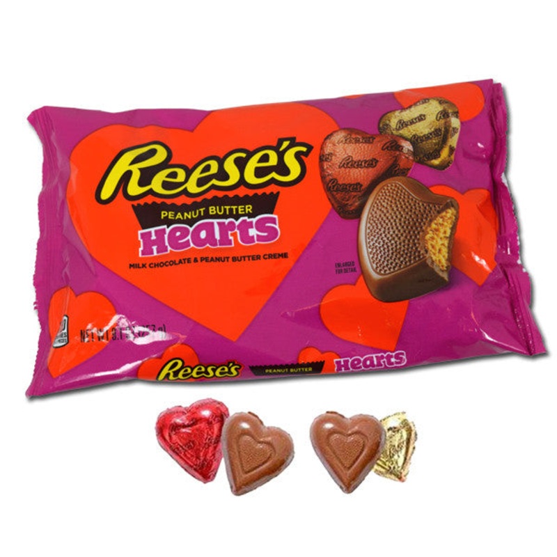 Reese’s Valentine’s Day Peanut Butter Hearts 9.1oz Bag
