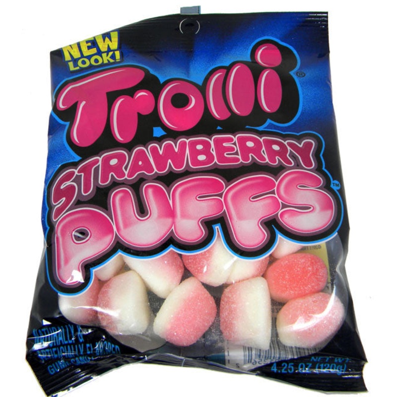 Trolli Strawberry Puffs 4.25oz Bag