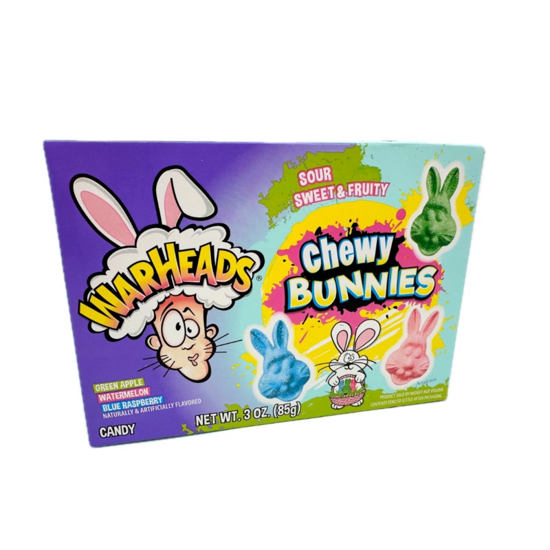 WarHeads Sour Sweet and Fruity Chewy Bunnies – 3.5oz